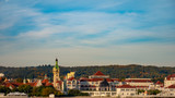 Fototapeta Na sufit - Beautiful cityview/cityscape of Sopot, Poland. Amazing sunrise.