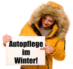 Wall Mural - Autopflege im Winter