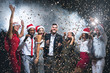 © Prostock-studio - Group of joyful young people celebrating New Year together