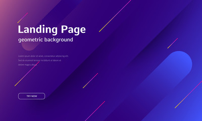 Poster - minimal geometric background. gradient shapes composition. eps10 vector.