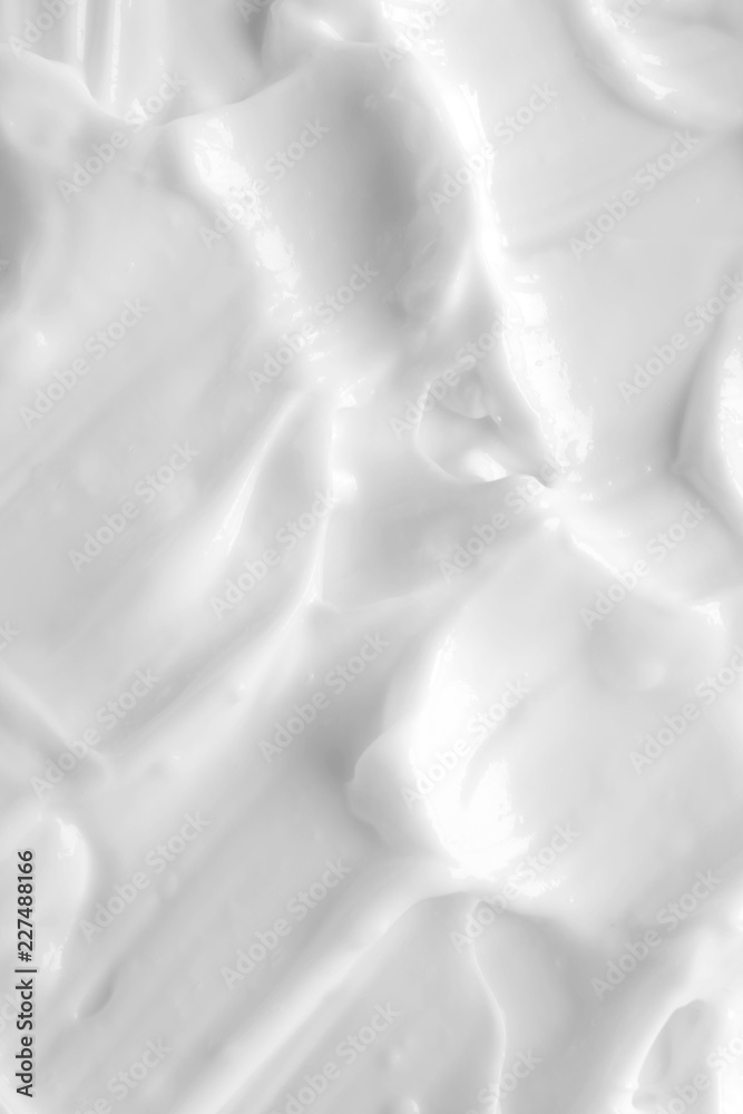 Texture of body cream, closeup