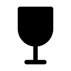 Wall Mural - Wine Glass Food Restaurant Bar Diner Drink vector icon