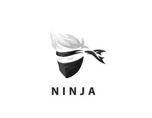 Masked Ninja Spy Logo Template Vector