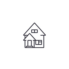 Wall Mural - residential house line icon