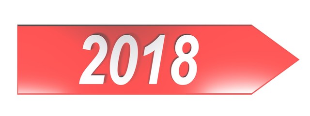 Poster - Red arrow 2018 - 3D rendering