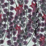 Fototapeta  - Seamless background, pattern with flowers