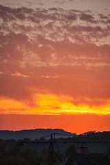 Poster - Allassac (Corrèze, Coucher de soleil)