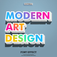 Fototapete - colorfull gradient modern art font