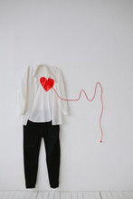 Male Clothes With Heart And Wire