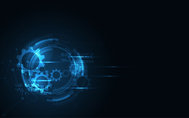 Wall Mural - abstract technology background hi-tech communication concept innovation background vector illustrati