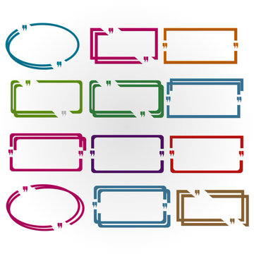 text box frame template vector