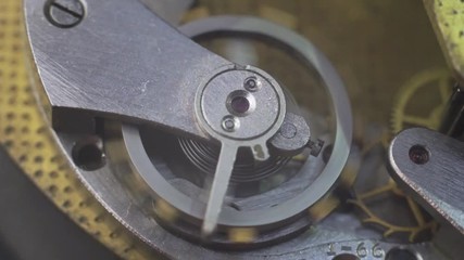 Poster - Old metal clockwork close-up, background.