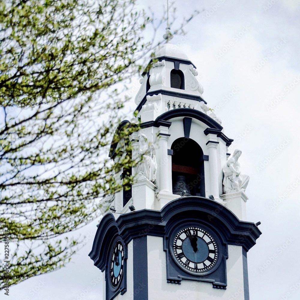 Colonial Clocktower Building Birch Memorial Clock Tower - Early 20th-century clocktower, constructed ...