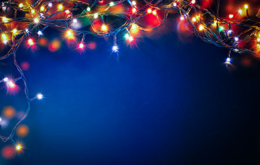 Poster - colorful christmas lights