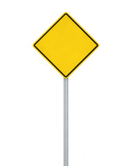 Canvas Print - Blank Traffic Sign Isolated