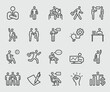 © Yuttapong - Line icons set for Businessman