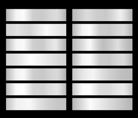 Wall Mural - White gradient. Platinum, silver, chrome, aluminum metal foil texture gradient