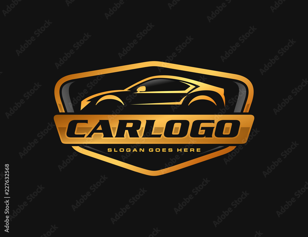 Automotive car logo template - obrazy, fototapety, plakaty 