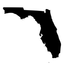 Wall Mural - Florida - map state of USA