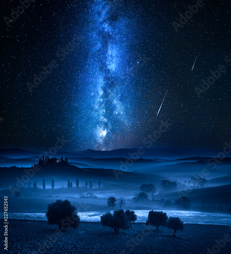 Milky way and falling stars...