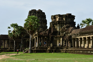 Siem Reap; Kingdom of Cambodia - august 23 2018 : Angkor Wat temple