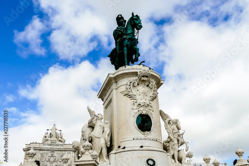 Plakat Statua Wolności w Pradze, w Lizbonie Stolica Portugalii