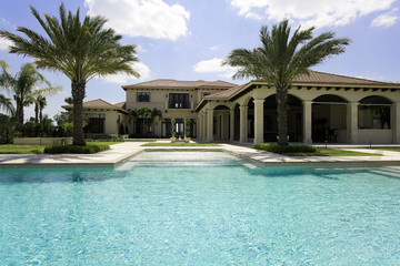 Poster - swimming pool in luxury home