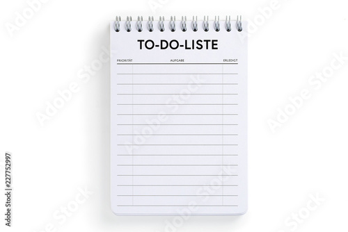 Notizblock Mit Uberschrift To Do Liste Auf Weissem Hintergrund Buy This Stock Photo And Explore Similar Images At Adobe Stock Adobe Stock