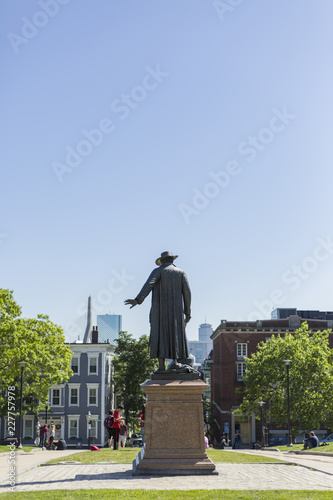 Plakat Pomnik Bunker Hill w Bostonie