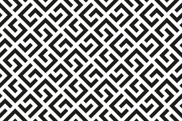 abstract geometric pattern. a seamless vector background. white and black ornament. graphic modern p