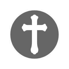 Poster - Orthodox Christianity cross. Vector icon.