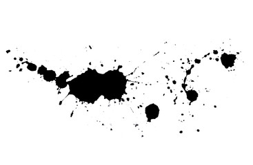 Abstract black watercolor paint splash background. black watercolor splash isolated on white