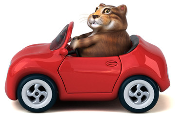  Fun cat - 3D Illustration