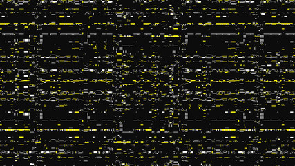 Fototapete - Glitch. Abstract shapes. Chaos. Pixel. Cyberpunk. Computer screen error. Digital design. Pixel noise. Virtual. TV signal fail. Futuristic. Glitch background.