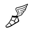 Greek sandal with wings
