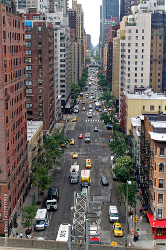 new-york-usa-august-6-2014-1st-avenue-viewed-from-roosevelt-island-tramway