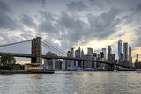 Fototapeta  - Panorama new york city at evening