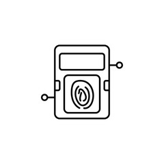 Aufkleber - Smart fingerprint icon. Element of smart house icon for mobile concept and web apps. Thin line Smart fingerprint icon can be used for web and mobile