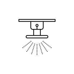 Aufkleber - Smart smoke detector icon. Element of smart house icon for mobile concept and web apps. Thin line Smart smoke detector icon can be used for web and mobile