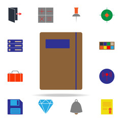 Aufkleber - colored notebook icon. web icons universal set for web and mobile