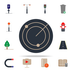 Aufkleber - colored radar icon. web icons universal set for web and mobile