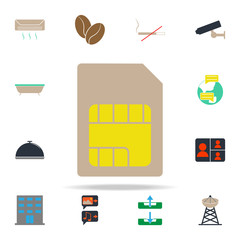 Aufkleber - colored sim card icon. web icons universal set for web and mobile