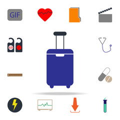 Poster - colored luggage icon. web icons universal set for web and mobile