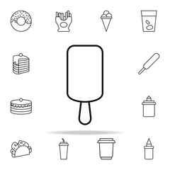 Poster - ice cream icon. Fast food icons universal set for web and mobile