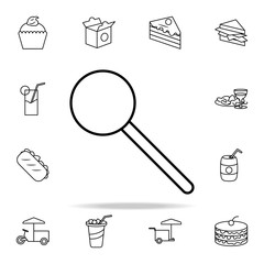 Poster - icicle icon. Fast food icons universal set for web and mobile
