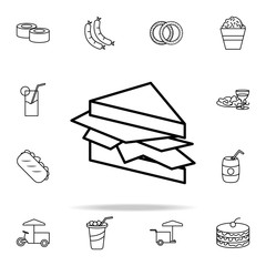 Aufkleber - sandwich icon. fast food icons universal set for web and mobile