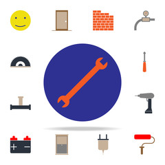 Poster - colored wrench icon. web icons universal set for web and mobile