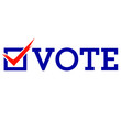 Election Vote Check Box Vector Illustration Symbol