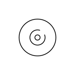 Poster - CD icon. Element of bar for mobile concept and web apps iicon. Thin line icon for website design and development, app development. Premium icon