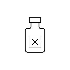 Poster - rum icon. Element of bar for mobile concept and web apps iicon. Thin line icon for website design and development, app development. Premium icon